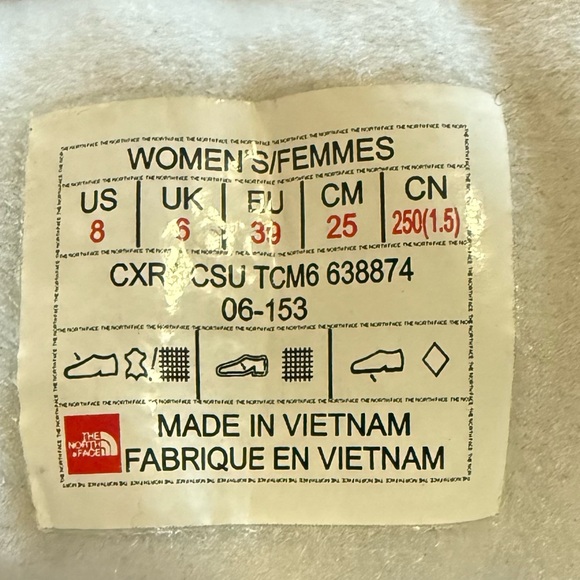 The North Face Shellista Tall ThermoBall Winter Snow Boots Gray Teal Wms 8 - Picture 7 of 7